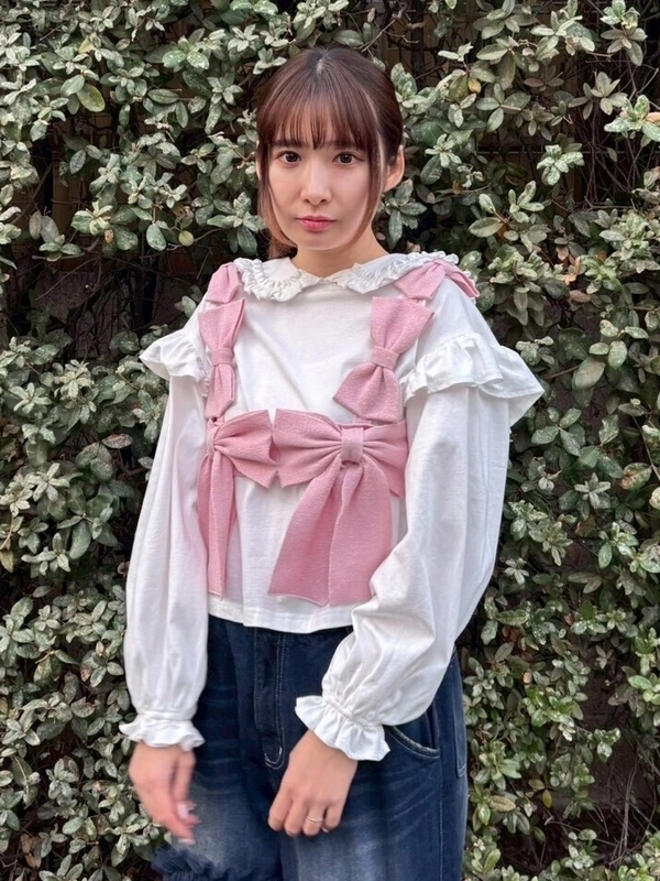 【値下げ中】Bibiy リボントップス　sarah ribbon top バックリボントップス / Back Ribbon Tops | FICTION TOKYO O