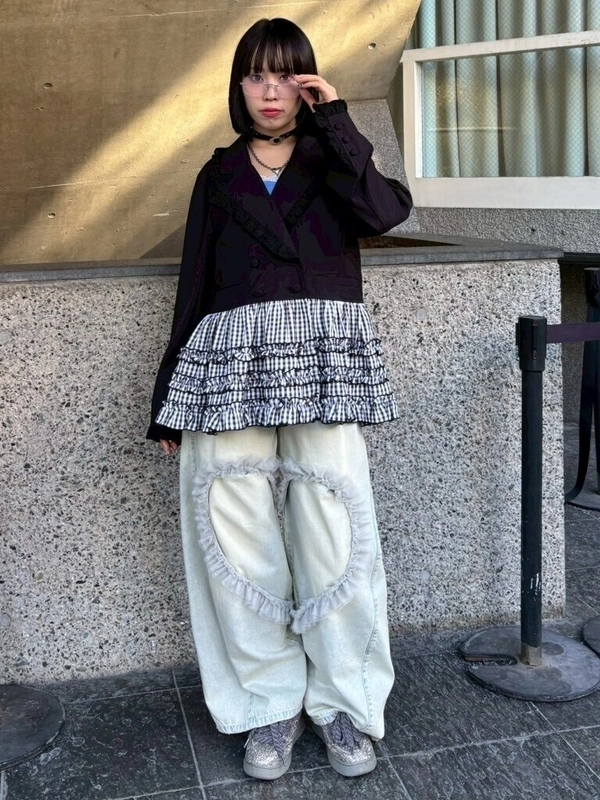 【SIIILON 】Twilight jacket フリル装飾　ジャケット SIIILON 】Twilight jacket フリル装飾 ジャケット