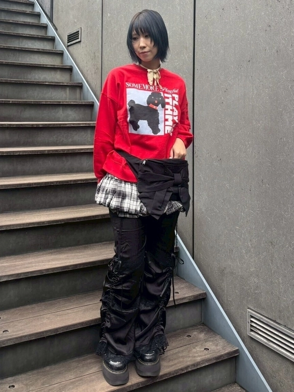 ウノピュウS/SMOCK NECK BANDANA SKIRT set up ウノピュウS/SMOCK NECK