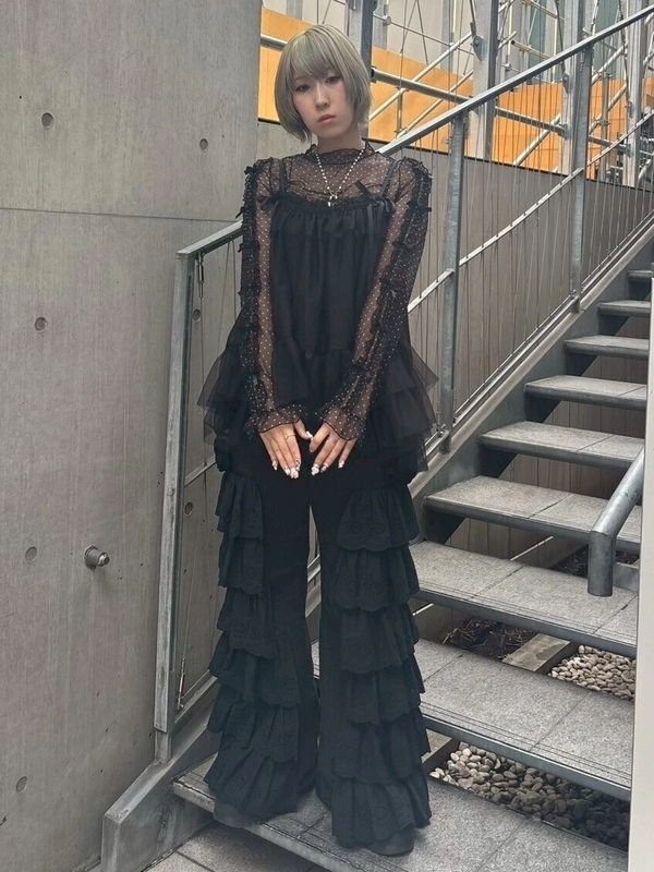 LACY ROSE DENIM PANTS | Candy Stripper(キャンディ ストリッパー LACY ROSE DENIM PANTS | Candy Stripper(キャンディ ストリッパー