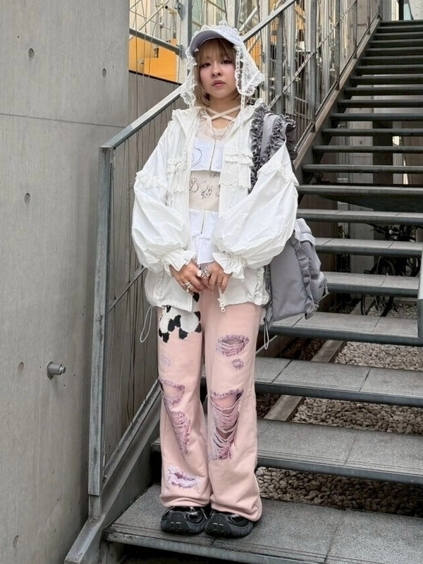 LACY TRACK JACKET | Candy Stripper（キャンディ ストリッパー