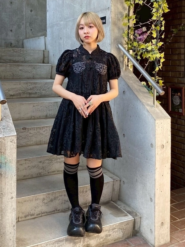LACY CHINA MINI ONE-PIECE | Candy Stripper（キャンディ