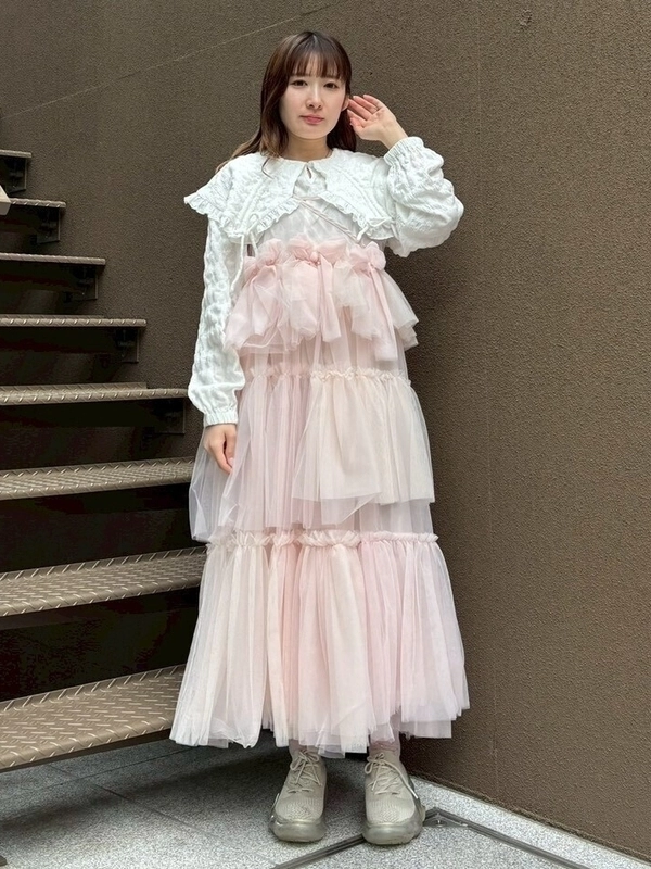 RIBBON RIBBON TULLE ONE-PIECE | Candy Stripper（キャンディ