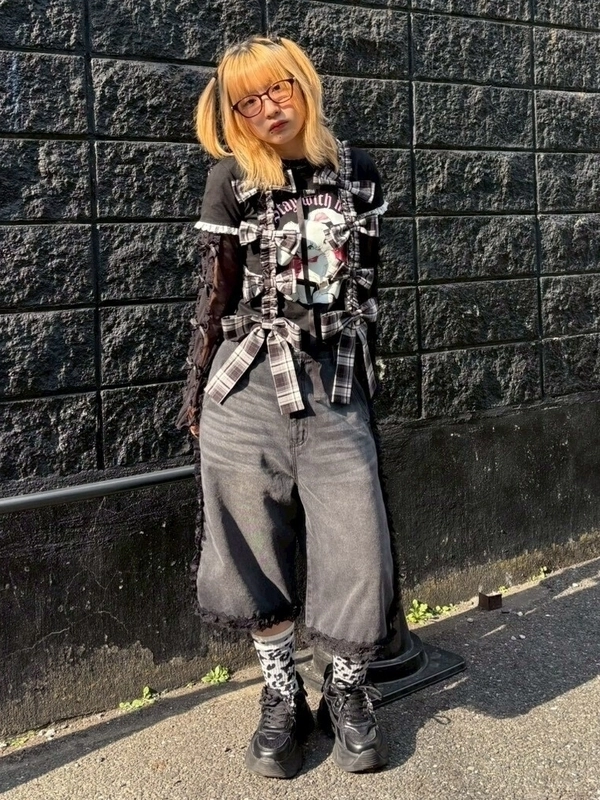 DOLLY RIBBON TULLE FRILL TOPS | Candy Stripper（キャンディ