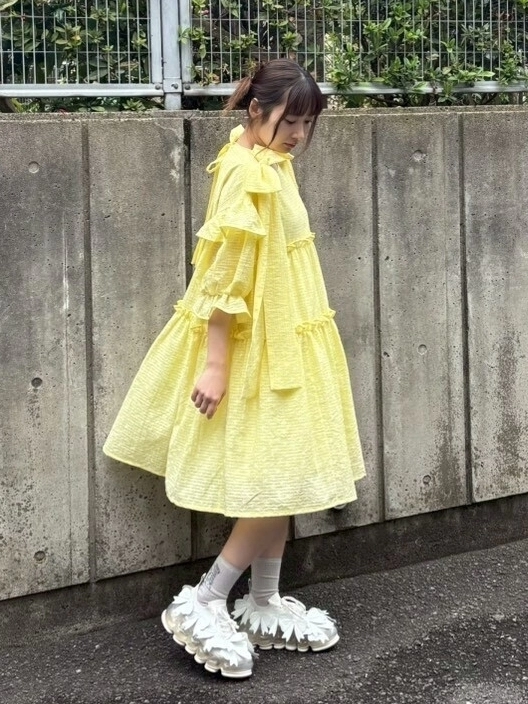 【送料無料】ふりふり コロンとしたスタイ(イエロー) 2026-03-19のスタイリング | snapboard投稿詳細