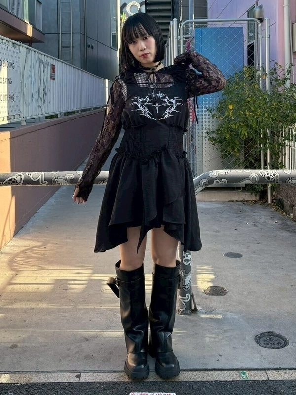 DARK CORE MINI ONE-PIECE | Candy Stripper（キャンディ ストリッパー