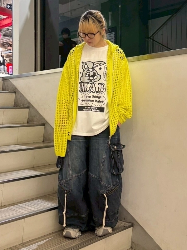 MESH KNIT HOODIE | Candy Stripper（キャンディ ストリッパー