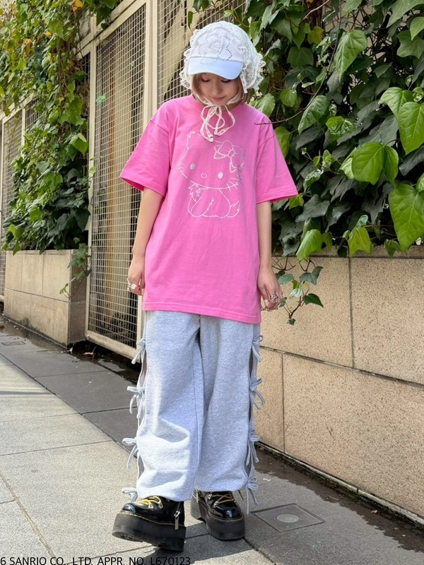 RIBBON HOLE SWEAT PANTS | Candy Stripper（キャンディ ストリッパー