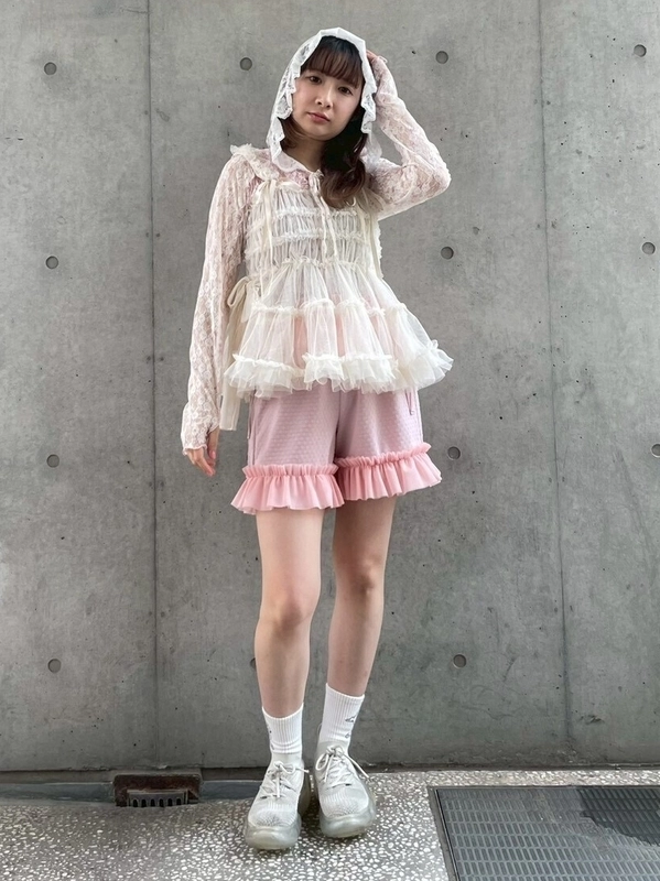 TULLE FRILL SHORTS | Candy Stripper（キャンディ ストリッパー