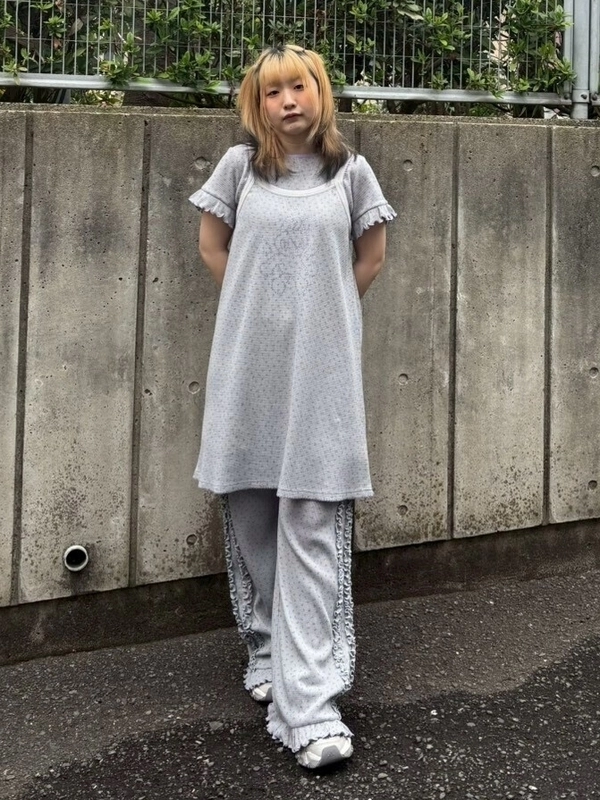 FLOWER WAFFLE LAYERED PANTS | Candy Stripper（キャンディ