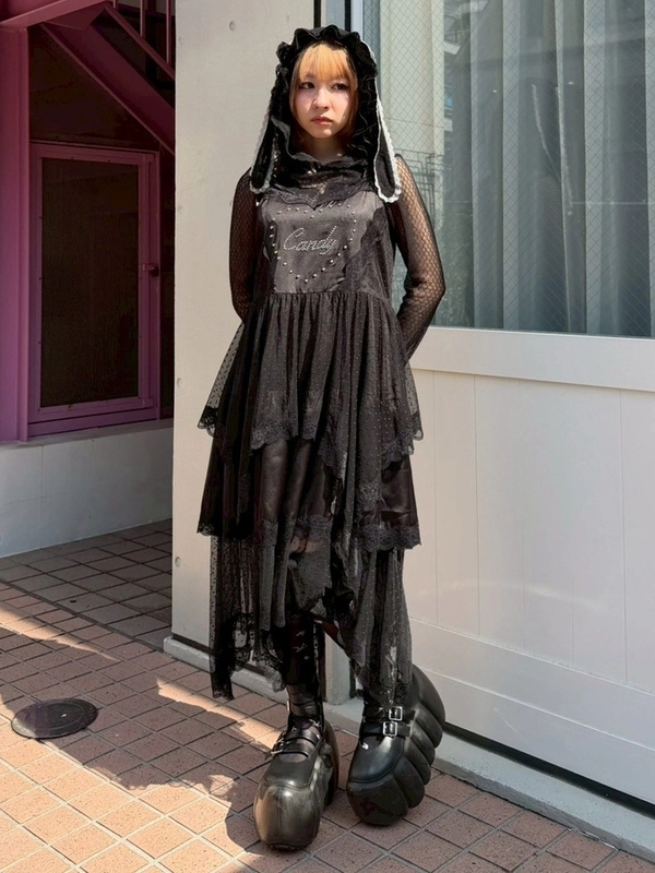 CANDY ♡ TIERED CAMI ONE-PIECE | Candy Stripper（キャンディ