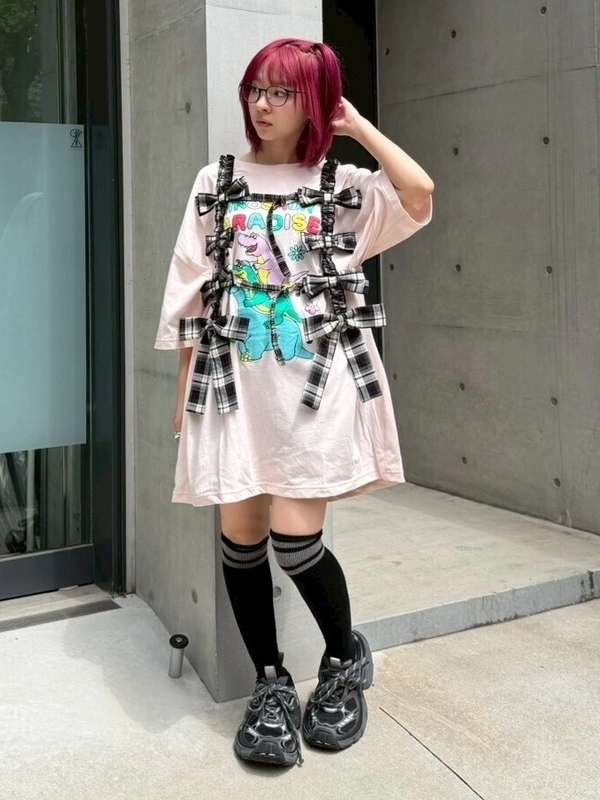 極希少！ビッグディッパーコラボ ワイルドレスポンス ディッパーツムギ DINOSAUR PARADISE BIG BIG TEE | Candy Stripper（キャンディ