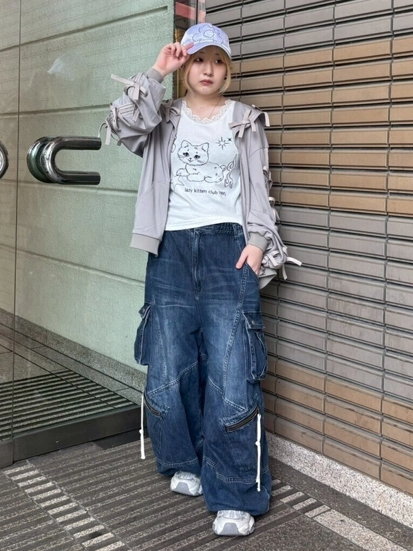 FULL OF RIBBON SAILOR JERSEY BLOUSON | Candy Stripper（キャンディ