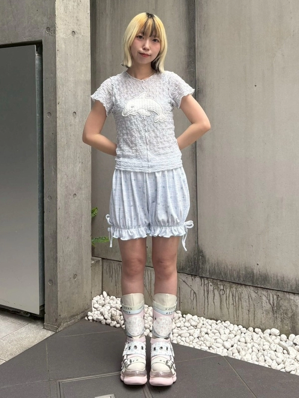SLEEPY DOLPHIN LACE TEE | Candy Stripper（キャンディ ストリッパー