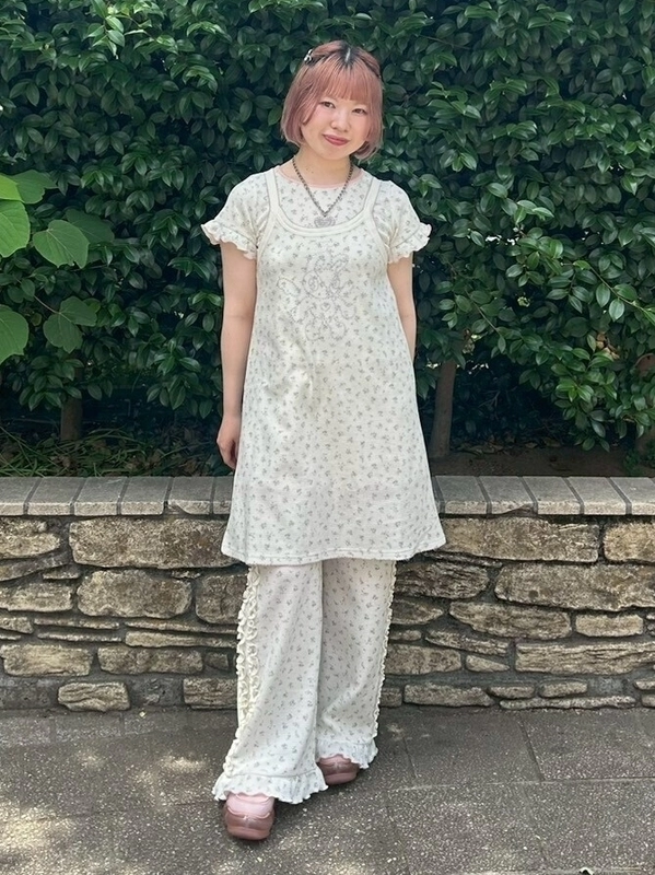 FLOWER WAFFLE LAYERED PANTS | Candy Stripper（キャンディ