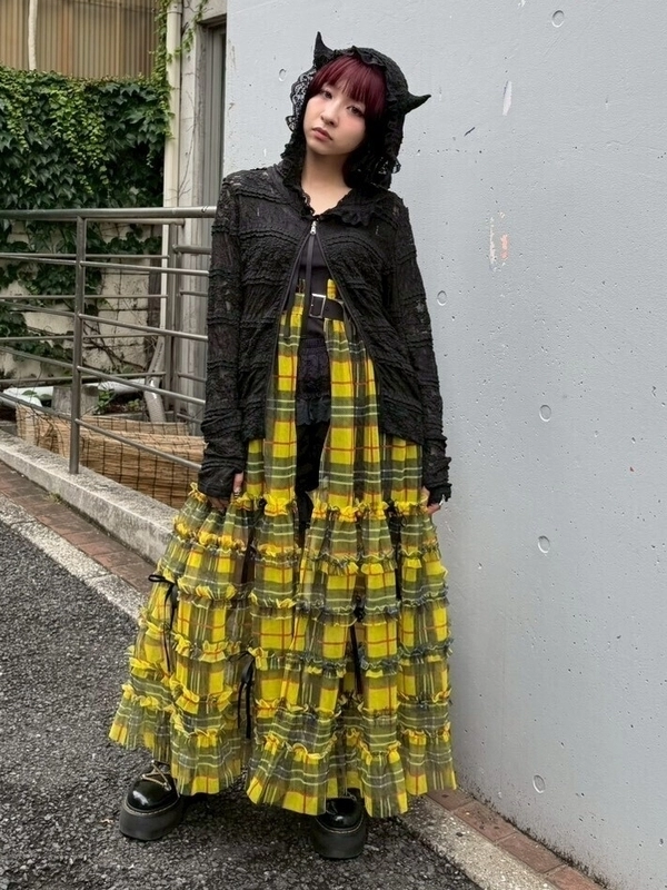 DEVIL HORN LACE HOODIE | Candy Stripper（キャンディ ストリッパー