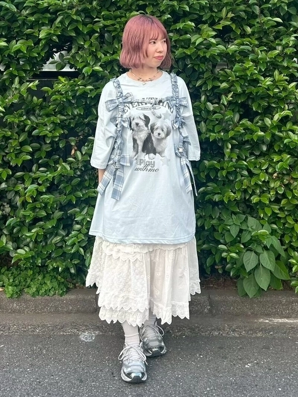 COTTON LACE PATCH SKIRT | Candy Stripper（キャンディ ストリッパー