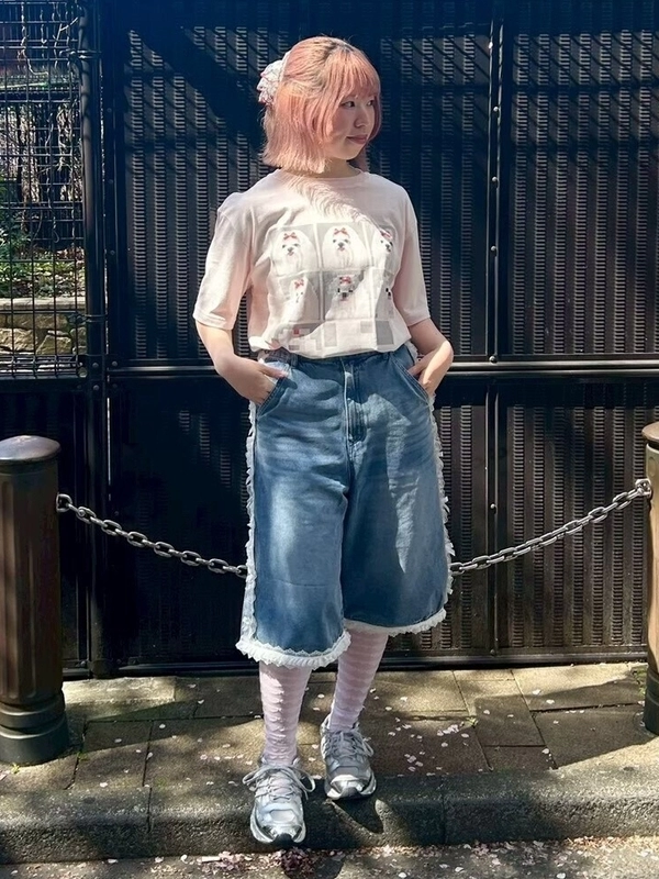 SHIH TZU LOW PIXEL TEE | Candy Stripper（キャンディ ストリッパー