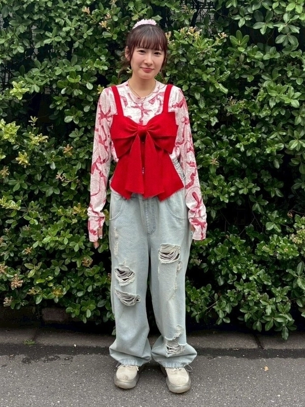 RIBBON VEROUR TOPS | Candy Stripper（キャンディ ストリッパー
