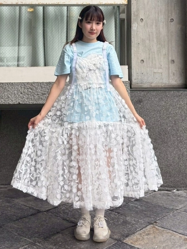 TINY FLOWER TULLE DRESS | Candy Stripper（キャンディ ストリッパー