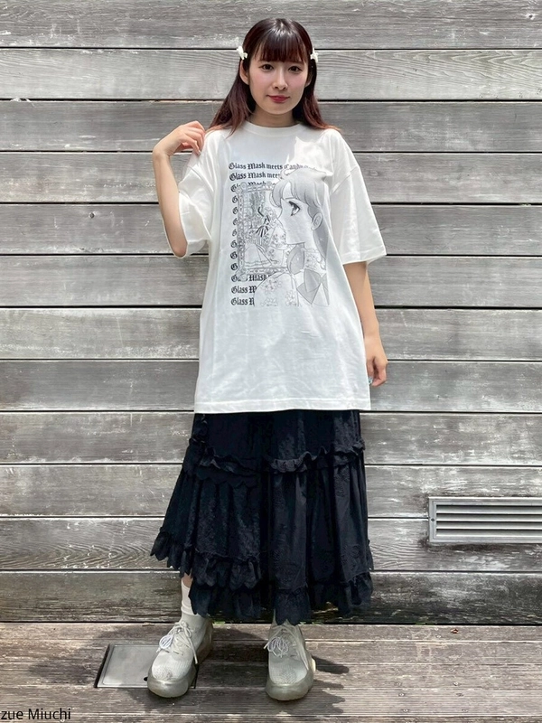 ガラスの仮面】MAYA FACE BIG TEE | Candy Stripper（キャンディ