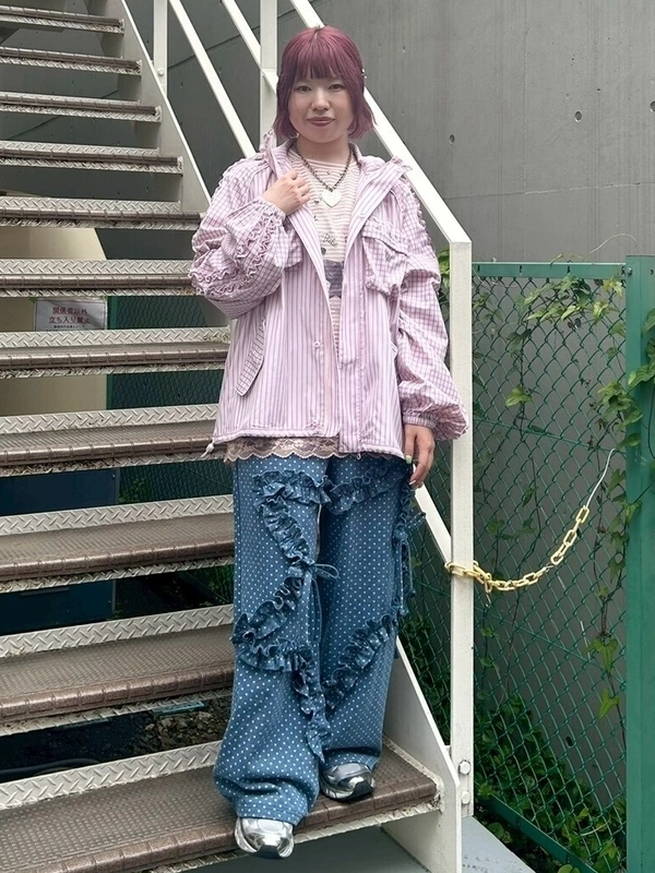 STAR FRILL DENIM PANTS | Candy Stripper（キャンディ ストリッパー