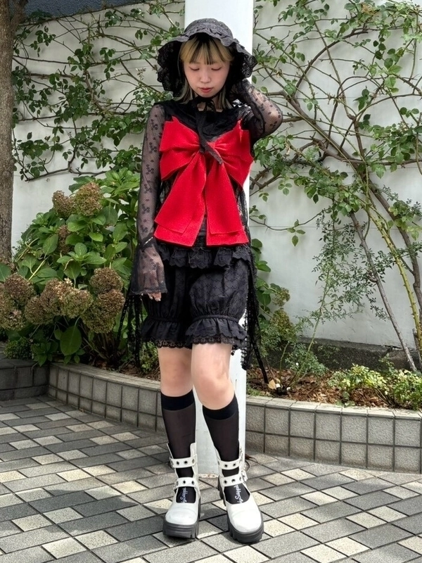 BIG RIBBON KNIT BUSTIER | Candy Stripper（キャンディ ストリッパー